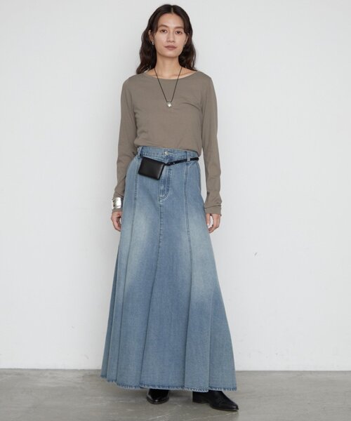 LOUNGEDRESS(ラウンジドレス)の「キュプラコットンカットソー 秋服(Tシャツ/カットソー・レディース・ブラック/オフホワイト/モカ・FREE)」の16枚目の写真