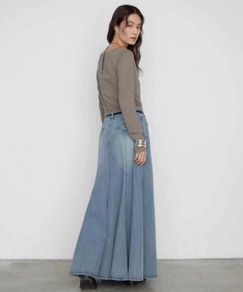 LOUNGEDRESS(ラウンジドレス)の「キュプラコットンカットソー 秋服(Tシャツ/カットソー・レディース・ブラック/オフホワイト/モカ・FREE)」の19枚目の写真