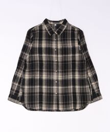【C-FORT POINT/フォートポイント】【綿100% 柔らかくて肌触りの良いコットン素材を贅沢に使用】チェックネルシャツ 秋カラー ナチュラル カジュアル レイヤード 羽織り