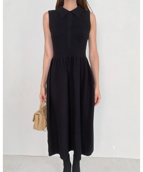 BIRTHDAY BASH(バースデイバッシュ)の「2WAY CROSS KNIT DRESS(2WAYクロスニットドレス)(ワンピース・レディース・ブラック・FREE)」の15枚目の写真