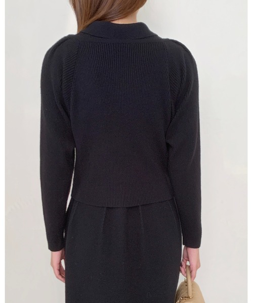 BIRTHDAY BASH(バースデイバッシュ)の「2WAY CROSS KNIT DRESS(2WAYクロスニットドレス)(ワンピース・レディース・ブラック・FREE)」の19枚目の写真