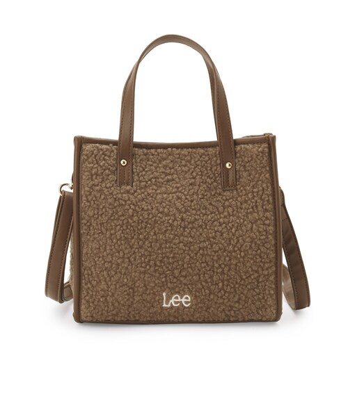 Lee（リー）の「【Lee別注／2WAY】ボアスクエアトート（トートバッグ・レディース・ダークブラウン/ダークブラウン系6/ピンク系9・00）」の12枚目の写真