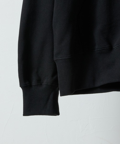 NUMBER (N)INE(ナンバーナイン)の「FIRM COTTON LIGHT SHORT PILE FULL ZIP SWEAT HOODIE / ファーム コットン ライト ミニ裏毛 ワンポイント ロゴプリント ジップアップ スウェット パーカー(パーカー・メンズ・ブラック/トップグレー・M/L/XL)」の6枚目の写真