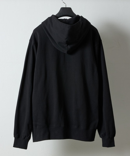 NUMBER (N)INE(ナンバーナイン)の「FIRM COTTON LIGHT SHORT PILE FULL ZIP SWEAT HOODIE / ファーム コットン ライト ミニ裏毛 ワンポイント ロゴプリント ジップアップ スウェット パーカー(パーカー・メンズ・ブラック/トップグレー・M/L/XL)」の8枚目の写真