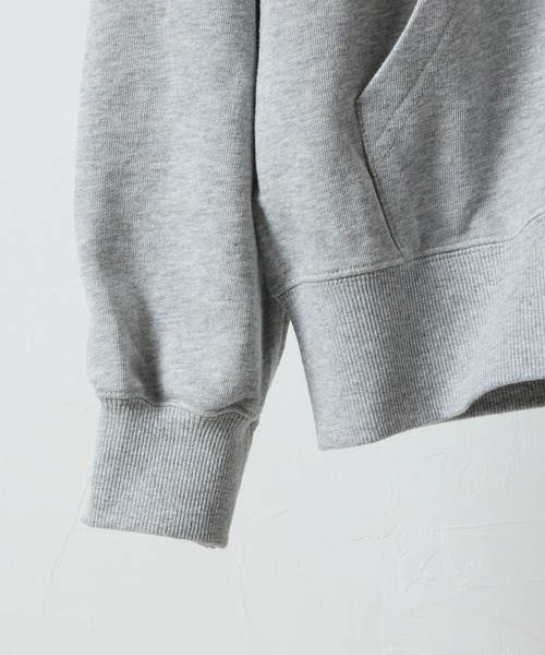 NUMBER (N)INE(ナンバーナイン)の「FIRM COTTON LIGHT SHORT PILE FULL ZIP SWEAT HOODIE / ファーム コットン ライト ミニ裏毛 ワンポイント ロゴプリント ジップアップ スウェット パーカー(パーカー・メンズ・ブラック/トップグレー・M/L/XL)」の12枚目の写真