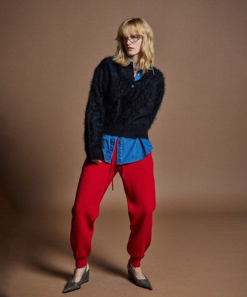MAISON SPECIAL(メゾンスペシャル)の「【26WINTER PRE-ORDER】Angora Shaggy Knit/アンゴラシャギーニット(ニット/セーター・レディース・ブラック/パープル/グレー/グリーン・FREE)」の5枚目の写真