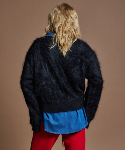 MAISON SPECIAL(メゾンスペシャル)の「【26WINTER PRE-ORDER】Angora Shaggy Knit/アンゴラシャギーニット(ニット/セーター・レディース・ブラック/パープル/グレー/グリーン・FREE)」の9枚目の写真