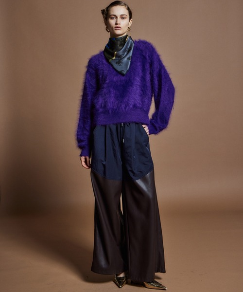 MAISON SPECIAL(メゾンスペシャル)の「【26WINTER PRE-ORDER】Angora Shaggy Knit/アンゴラシャギーニット(ニット/セーター・レディース・ブラック/パープル/グレー/グリーン・FREE)」の15枚目の写真