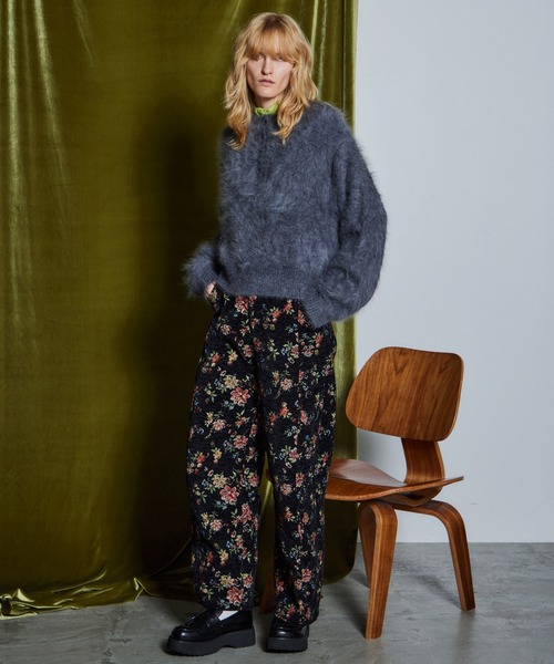 MAISON SPECIAL(メゾンスペシャル)の「【26WINTER PRE-ORDER】Angora Shaggy Knit/アンゴラシャギーニット(ニット/セーター・レディース・ブラック/パープル/グレー/グリーン・FREE)」の19枚目の写真