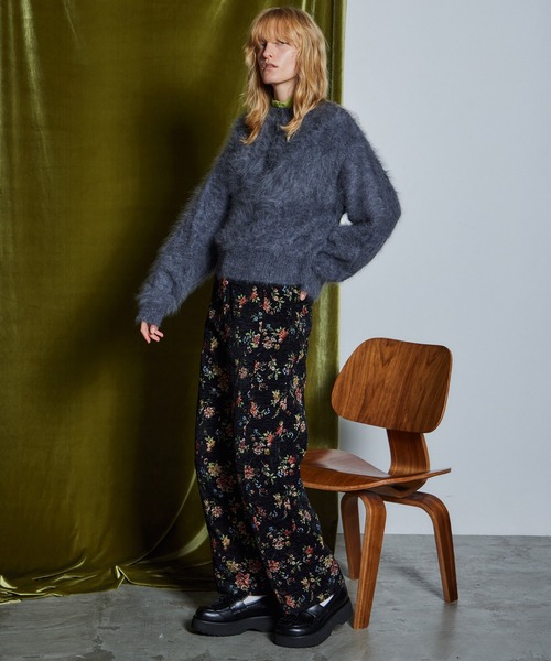 MAISON SPECIAL(メゾンスペシャル)の「【26WINTER PRE-ORDER】Angora Shaggy Knit/アンゴラシャギーニット(ニット/セーター・レディース・ブラック/パープル/グレー/グリーン・FREE)」の20枚目の写真