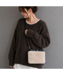 2WAY フェイクファー ポシェットバッグ ショルダーバッグ 秋 冬