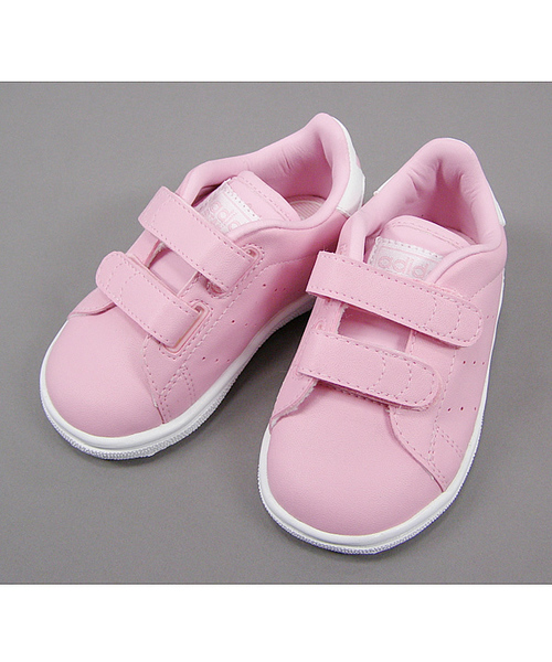 green label relaxing（グリーンレーベルリラクシング）の「adidas STANSMITH スニーカー（スニーカー・キッズ・LT.PINK/ホワイト/Orange/ピンク・14cm/16cm/13cm/15cm）」の10枚目の写真