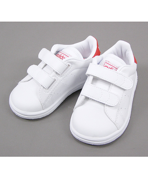 green label relaxing（グリーンレーベルリラクシング）の「adidas STANSMITH スニーカー（スニーカー・キッズ・LT.PINK/ホワイト/Orange/ピンク・14cm/16cm/13cm/15cm）」の6枚目の写真