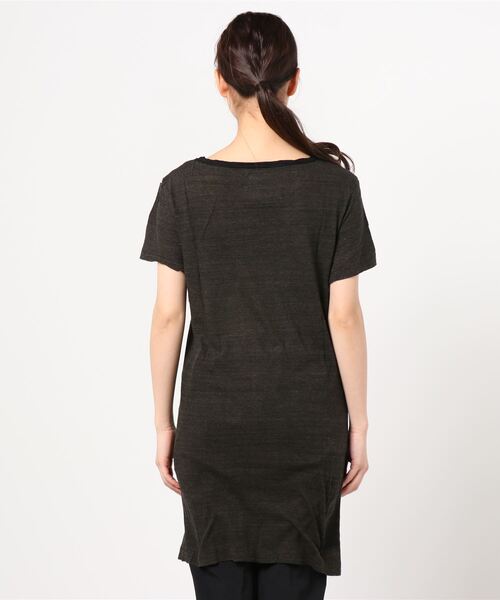 v::room(ヴィルーム)の「【V::ROOM 】ブイ ルーム/ high soft melnge jersey dress s/s(ワンピース・レディース・ネイビー/ブラック・SMALL/XX-SMALL/X-SMALL)」の4枚目の写真