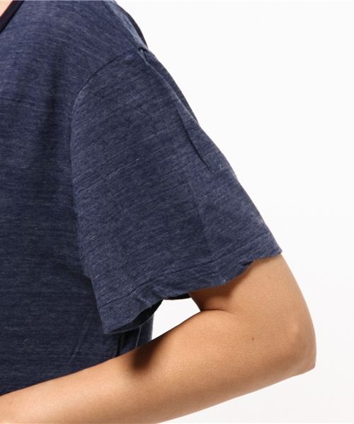 v::room(ヴィルーム)の「【V::ROOM 】ブイ ルーム/ high soft melnge jersey dress s/s(ワンピース・レディース・ネイビー/ブラック・SMALL/XX-SMALL/X-SMALL)」の7枚目の写真