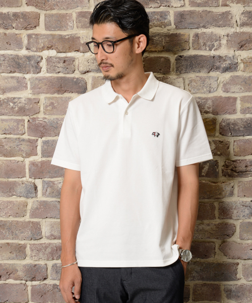 CIAOPANIC TYPY（チャオパニックティピー）の「【クールプラス】カノコポロシャツ（ポロシャツ・メンズ・ブラック/ネイビー/ホワイト/ワインレッド・MEDIUM/SMALL/LARGE）」の2枚目の写真