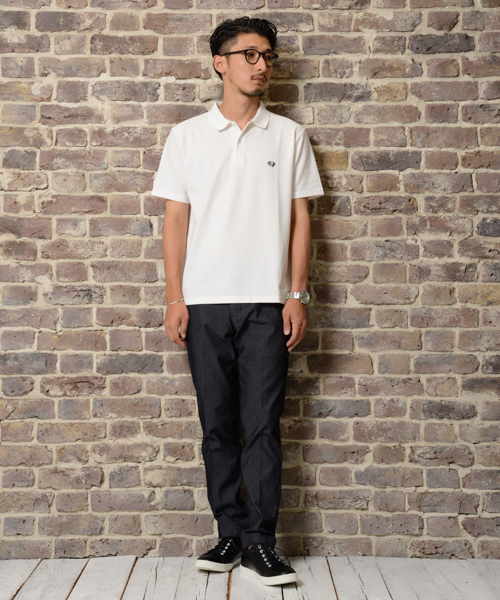 CIAOPANIC TYPY（チャオパニックティピー）の「【クールプラス】カノコポロシャツ（ポロシャツ・メンズ・ブラック/ネイビー/ホワイト/ワインレッド・MEDIUM/SMALL/LARGE）」の11枚目の写真