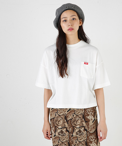 MOUSSY（マウジー）の「PRIORITIZE TSJ（Tシャツ/カットソー・レディース・ブラック/トップグレー/ホワイト・FREE）」の2枚目の写真