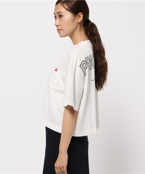 MOUSSY（マウジー）の「PRIORITIZE TSJ（Tシャツ/カットソー・レディース・ブラック/トップグレー/ホワイト・FREE）」の5枚目の写真