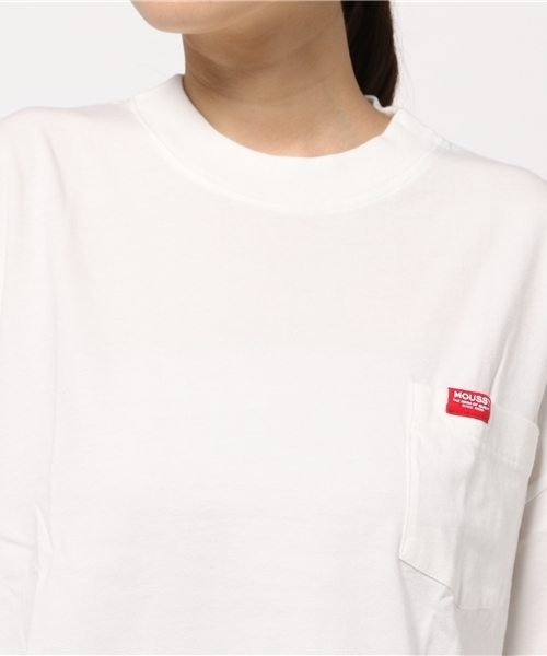 MOUSSY（マウジー）の「PRIORITIZE TSJ（Tシャツ/カットソー・レディース・ブラック/トップグレー/ホワイト・FREE）」の7枚目の写真