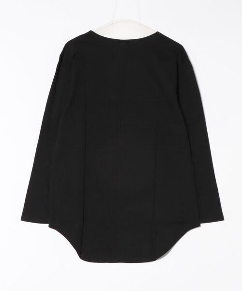 NOT RIGID（ノットリジット）の「【BS】天竺ロング丈長袖カットソー（Tシャツ/カットソー・メンズ・ブラック/カーキ/杢グレー/ホワイト・MEDIUM/LARGE）」の5枚目の写真