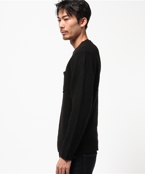 HYSTERIC GLAMOUR（ヒステリックグラマー）の「DEVIL WOMAN刺繍 プルオーバー（ニット/セーター・メンズ・ネイビー/トップグレー/ブラック・SMALL/MEDIUM/LARGE）」の8枚目の写真