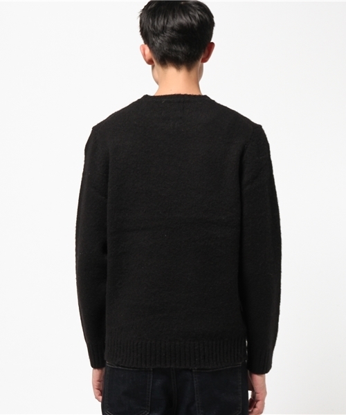 HYSTERIC GLAMOUR（ヒステリックグラマー）の「DEVIL WOMAN刺繍 プルオーバー（ニット/セーター・メンズ・ネイビー/トップグレー/ブラック・SMALL/MEDIUM/LARGE）」の9枚目の写真