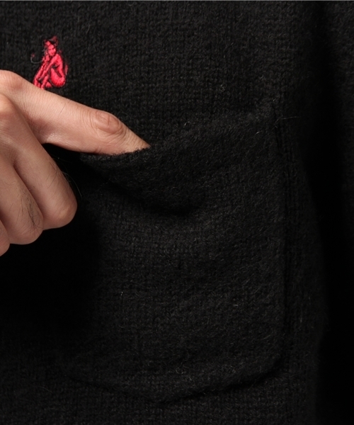 HYSTERIC GLAMOUR（ヒステリックグラマー）の「DEVIL WOMAN刺繍 プルオーバー（ニット/セーター・メンズ・ネイビー/トップグレー/ブラック・SMALL/MEDIUM/LARGE）」の12枚目の写真