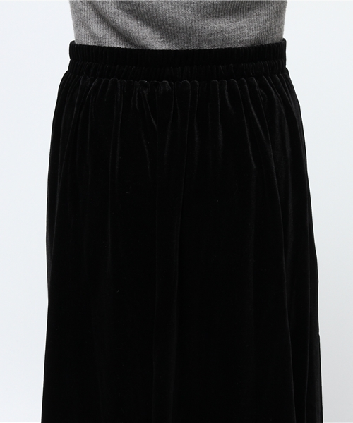 Re:EDIT（リエディ）の「[リエディ]ベロアフレアスカート/ボトムス