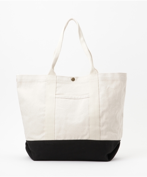 NANO universe（ナノユニバース）の「:キャンバストート（トートバッグ・メンズ・ホワイト/ブラック/ナチュラル・FREE）」の3枚目の写真