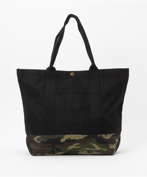 NANO universe（ナノユニバース）の「:キャンバストート（トートバッグ・メンズ・ホワイト/ブラック/ナチュラル・FREE）」の2枚目の写真