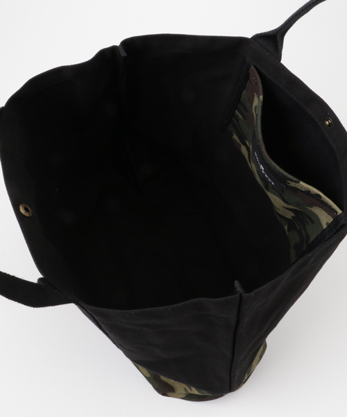 NANO universe（ナノユニバース）の「:キャンバストート（トートバッグ・メンズ・ホワイト/ブラック/ナチュラル・FREE）」の7枚目の写真