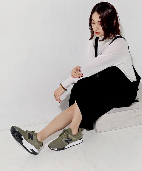NEW BALANCE（ニューバランス）の「＜New Balance（ニューバランス）＞WRL247 スニーカー①† ◆（スニーカー・レディース・ブラック/オリーブ・24/25/23.5/22.5/24.5/23）」の6枚目の写真