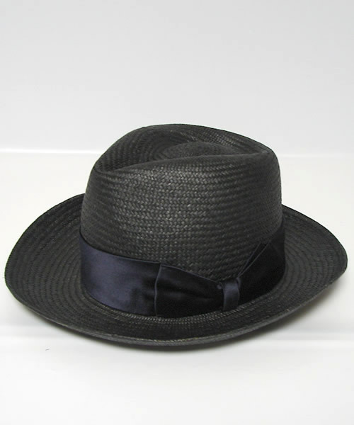 WACKO MARIA(ワコマリア)の「WACKO MARIA THR-04 <PANAMA BLACK>(ハット・メンズ・ブラック/ネイビー/レッド・MEDIUM)」の3枚目の写真
