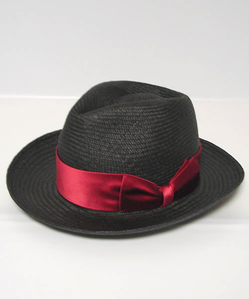 WACKO MARIA(ワコマリア)の「WACKO MARIA THR-04 <PANAMA BLACK>(ハット・メンズ・ブラック/ネイビー/レッド・MEDIUM)」の1枚目の写真