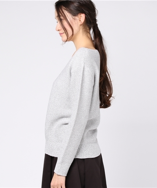 22 OCTOBRE（ヴァンドゥ－オクトーブル）の「カプリツイストニット（ニット/セーター・レディース・ピンク/イエロー/ネイビー/グレー・2）」の6枚目の写真