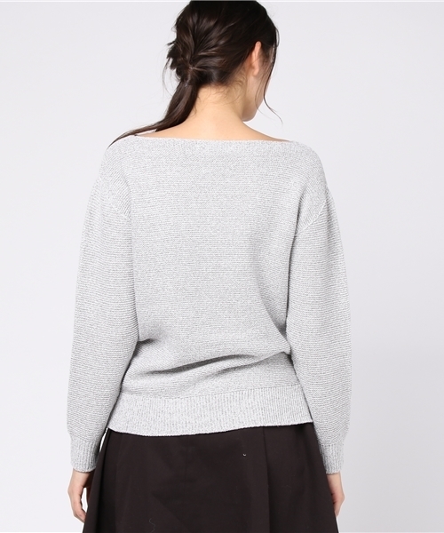 22 OCTOBRE（ヴァンドゥ－オクトーブル）の「カプリツイストニット（ニット/セーター・レディース・ピンク/イエロー/ネイビー/グレー・2）」の7枚目の写真