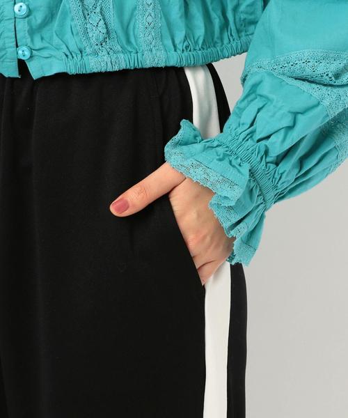 Another Edition（アナザーエディション）の「ラインワイドパンツ ◆（その他パンツ・レディース・ブラック/ナチュラル/ロイヤルブルー・フリー）」の8枚目の写真