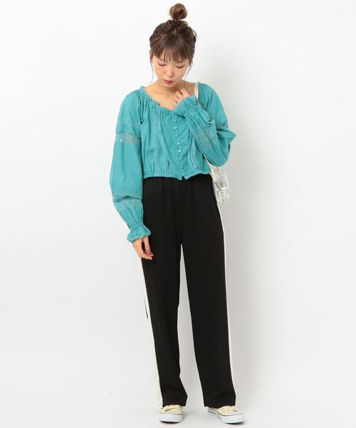 Another Edition（アナザーエディション）の「ラインワイドパンツ ◆（その他パンツ・レディース・ブラック/ナチュラル/ロイヤルブルー・フリー）」の18枚目の写真