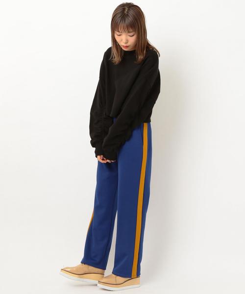 Another Edition（アナザーエディション）の「ラインワイドパンツ ◆（その他パンツ・レディース・ブラック/ナチュラル/ロイヤルブルー・フリー）」の12枚目の写真