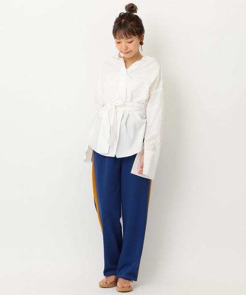 Another Edition（アナザーエディション）の「ラインワイドパンツ ◆（その他パンツ・レディース・ブラック/ナチュラル/ロイヤルブルー・フリー）」の14枚目の写真