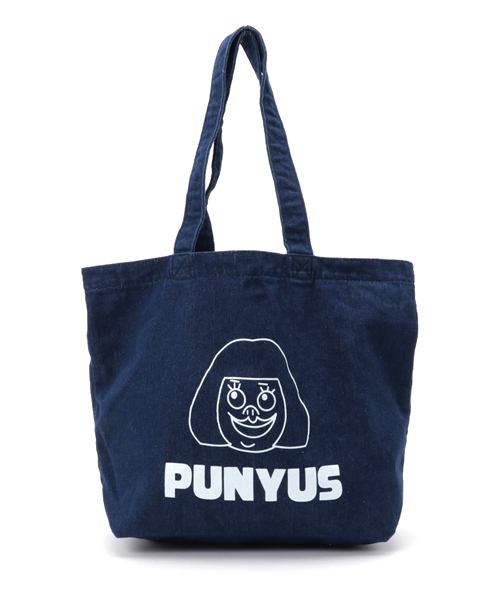 PUNYUS(プニュズ)の「カラートート(トートバッグ・レディース・グリーン/ピンク/インディゴブルー/イエロー/ライトパープル/アイボリー/ブラック・FREE)」の1枚目の写真