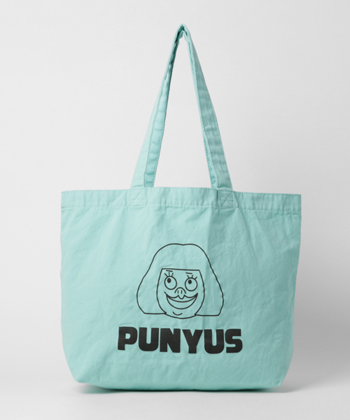 PUNYUS(プニュズ)の「カラートート(トートバッグ・レディース・グリーン/ピンク/インディゴブルー/イエロー/ライトパープル/アイボリー/ブラック・FREE)」の4枚目の写真