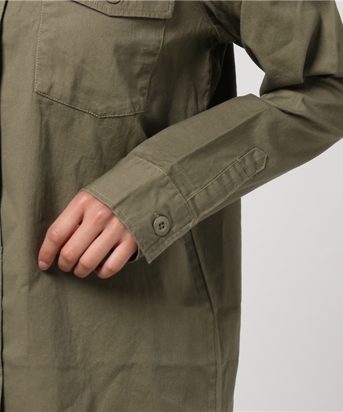 PUNYUS（プニュズ）の「ミリタリーシャツワンピース（シャツワンピース・レディース・その他1/カーキ・3/1/4/2）」の9枚目の写真