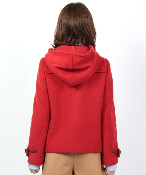 BEAUTY&YOUTH UNITED ARROWS(ビューティーアンドユースユナイテッドアローズ)の「BY ショートダッフル レッド (kske115) † ◆(ダッフルコート・レディース・レッド・SMALL/MEDIUM)」の3枚目の写真