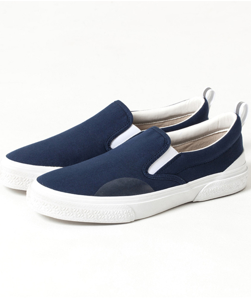 SLACK FOOTWEAR（スラックフットウェア）の「【SLACK】CALMER/キャンバススリッポン/SL1106（スニーカー・メンズ・ブラック/ホワイト/ネイビー/ベージュ・26.5cm/27.5cm/26.0cm/27.0cm/25.5cm/26/27/27.5/26.5）」の6枚目の写真