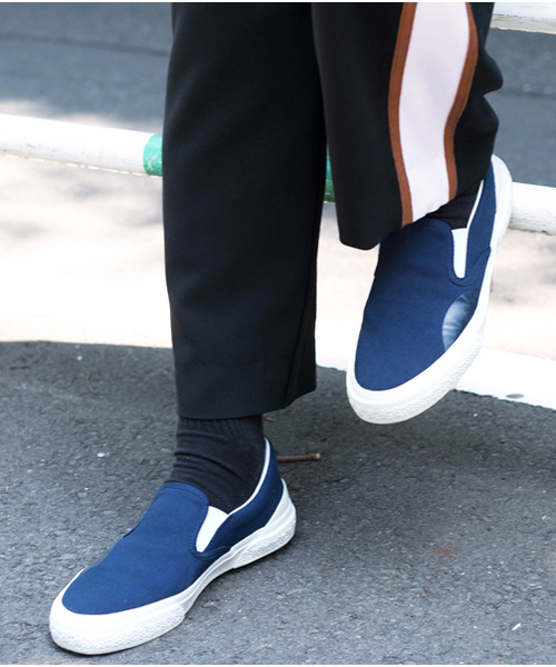 SLACK FOOTWEAR（スラックフットウェア）の「【SLACK】CALMER/キャンバススリッポン/SL1106（スニーカー・メンズ・ブラック/ホワイト/ネイビー/ベージュ・26.5cm/27.5cm/26.0cm/27.0cm/25.5cm/26/27/27.5/26.5）」の15枚目の写真