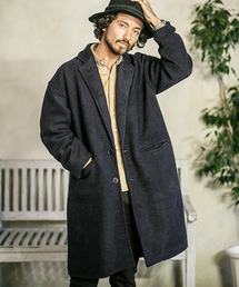 mj4910-Sliver Knit Wide Chester Field Coat コート
