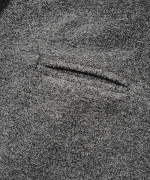 CAMBIO(カンビオ)の「mj4910-Sliver Knit Wide Chester Field Coat コート(チェスターコート・メンズ・チャコール/ネイビー/ブラック・L/S/M)」の16枚目の写真