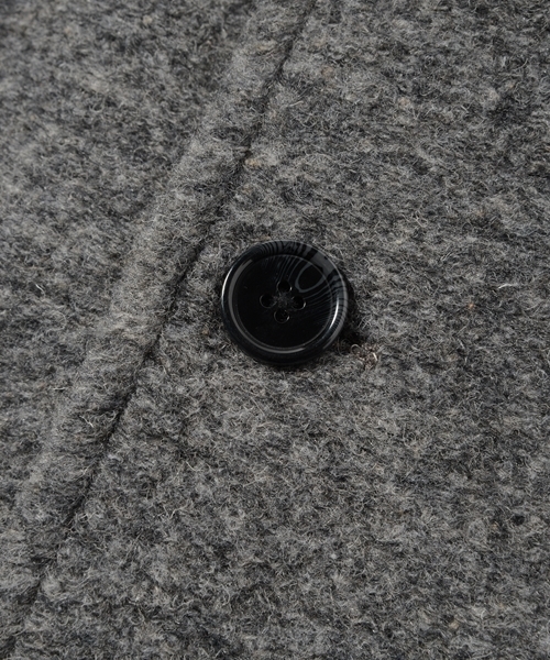 CAMBIO(カンビオ)の「mj4910-Sliver Knit Wide Chester Field Coat コート(チェスターコート・メンズ・チャコール/ネイビー/ブラック・L/S/M)」の17枚目の写真